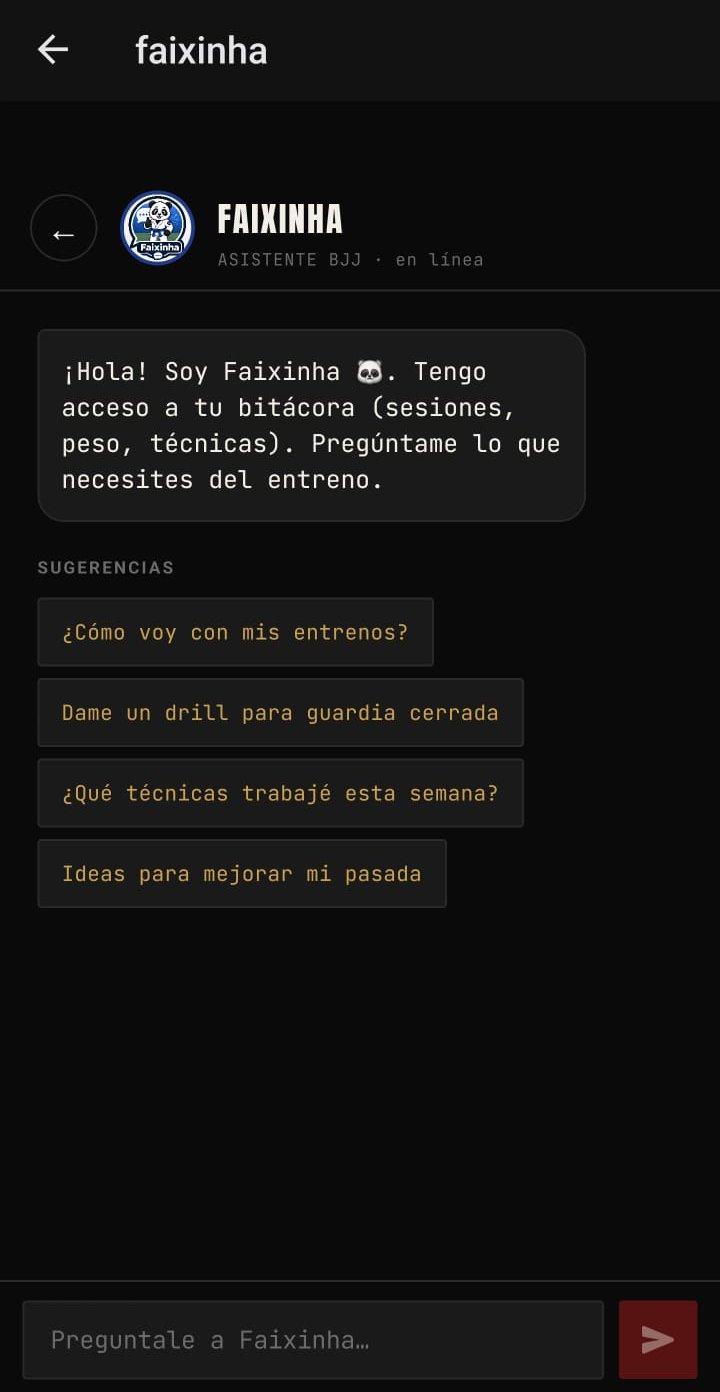 Chat con Faixinha, el asistente IA de BJJ