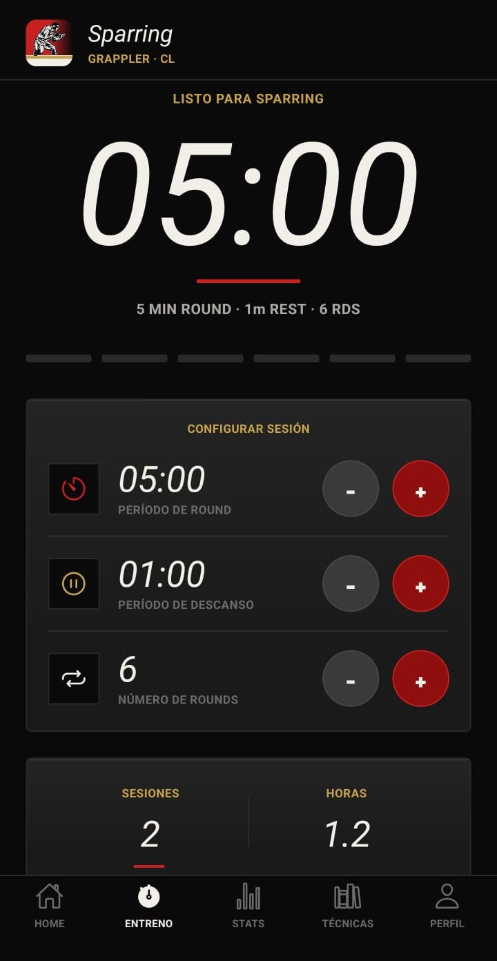 Timer de sparring con rounds configurables